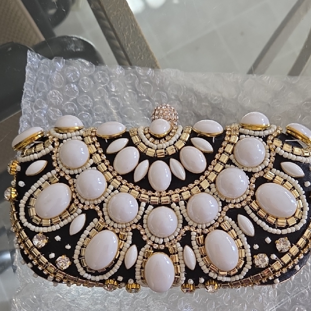 Clocolor Rhinestone Beaded Evening Bag